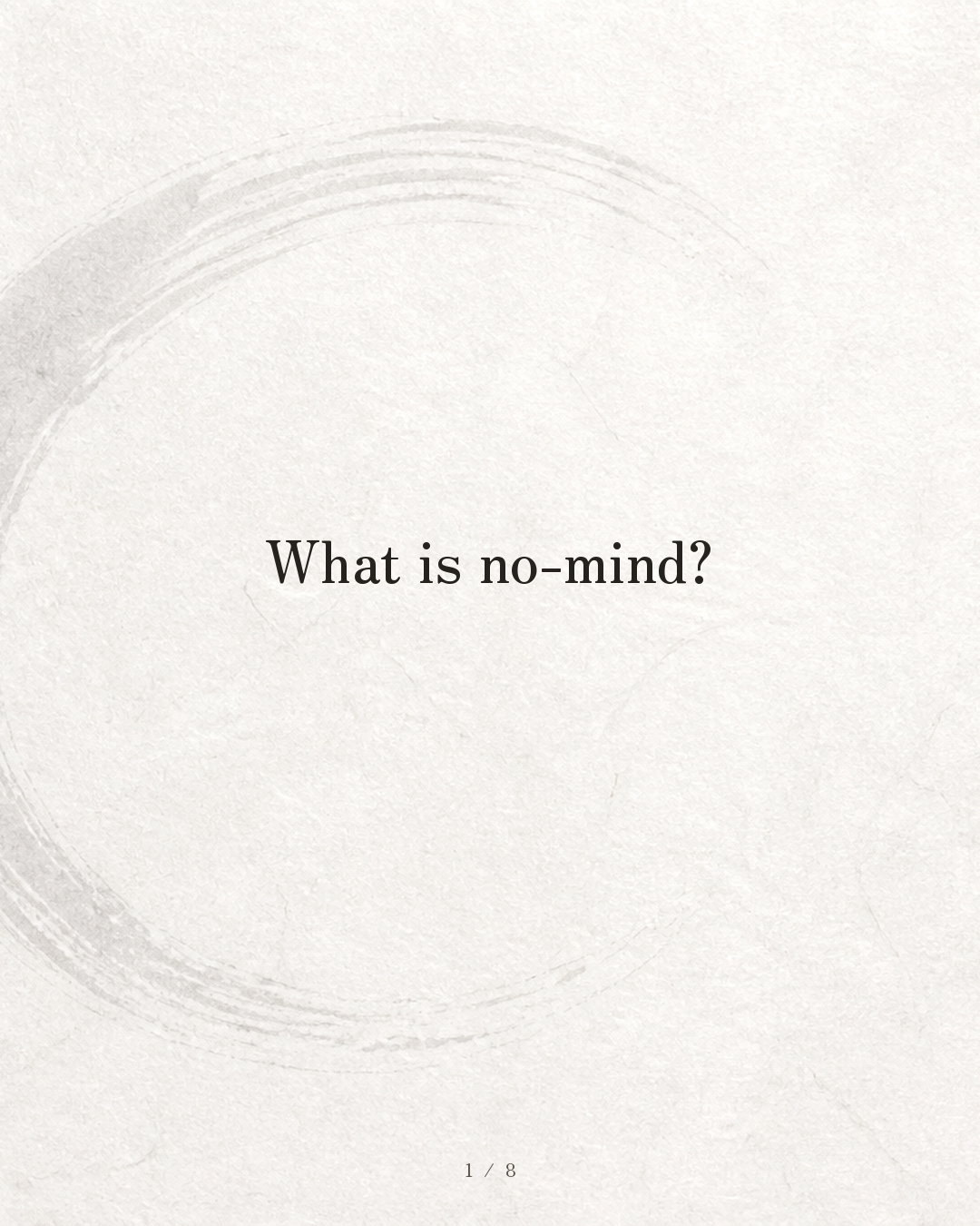 Slide 1 — no-mind (meditation)