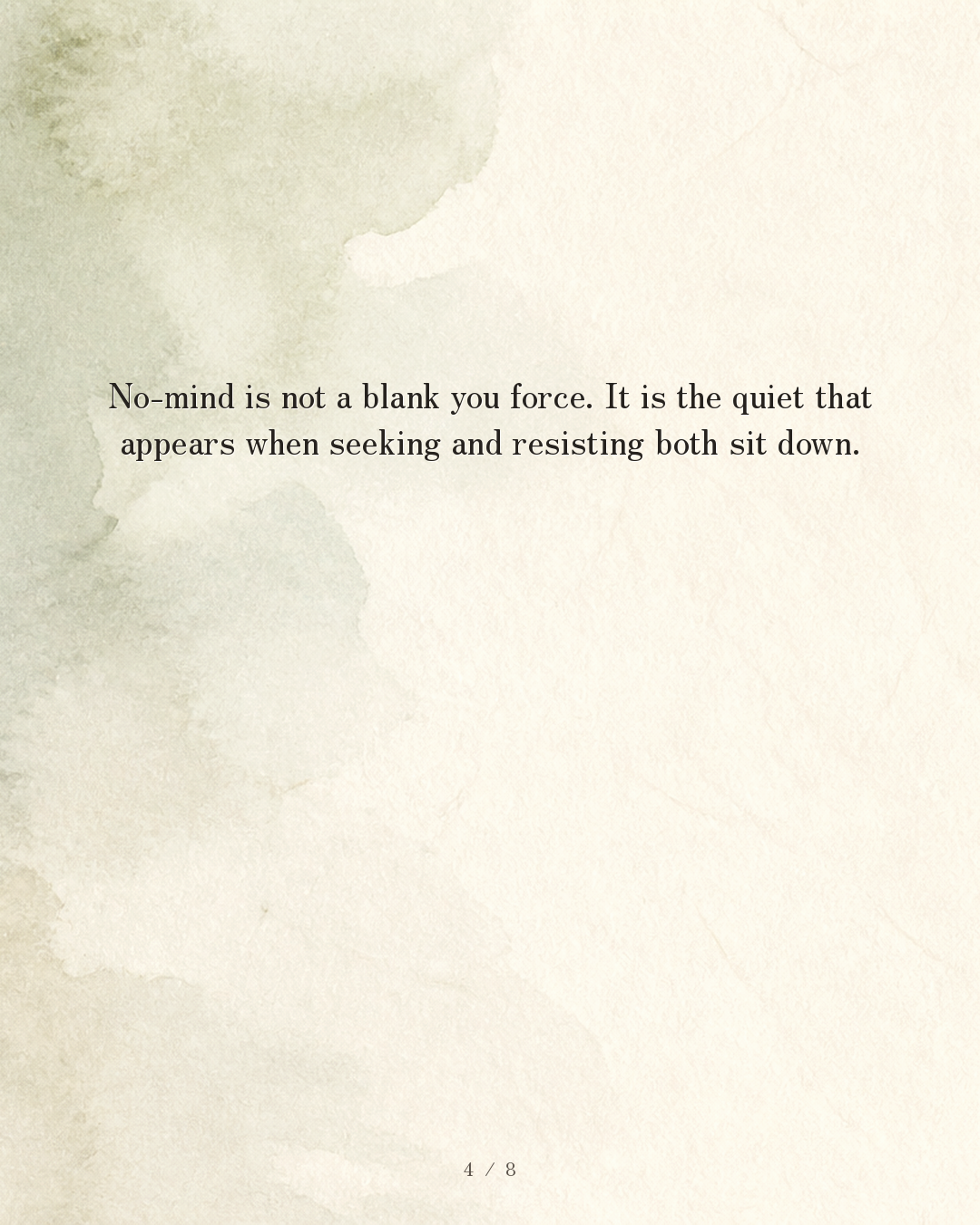 Slide 4 — no-mind (meditation)