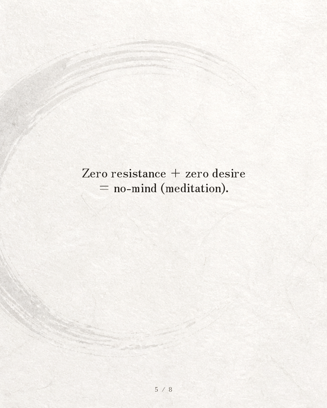 Slide 5 — no-mind (meditation)